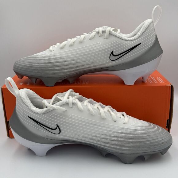 Nike Men\'s Vapor Speed 3 Football Cleats - Size: 9- FB3303 100 - White / Grey main image 9